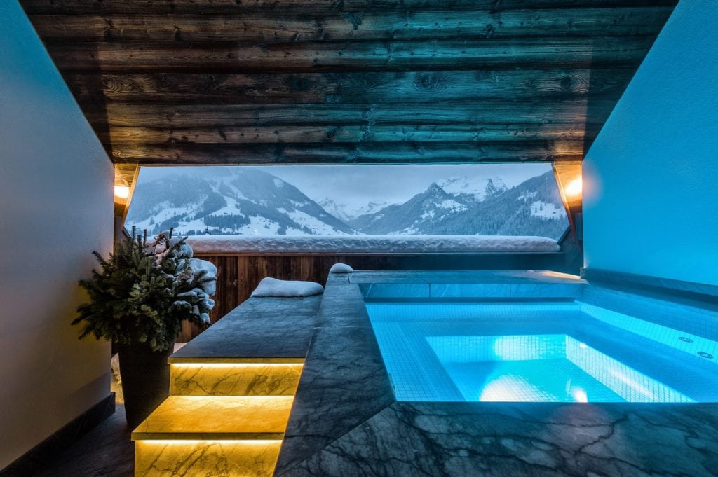 The Alpina Gstaad swiss resort spa, white desert, antarctica, snowy winter retreats, snowy luxury wellness retreats, winter wonderland